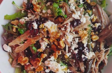 salade au filet de canard fumé