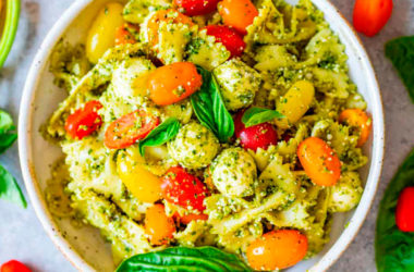 salade pate italienne tomate mozzarella