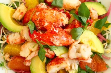 Salade de homard pamplemousse et avocat
