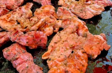 araignée de porc marinée-plancha-recette