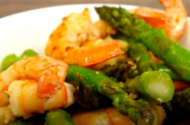 recette salade d'asperges vertes et crevettes