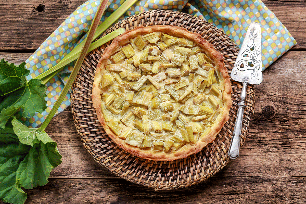Tarte à la rhubarbe : simple et rapide